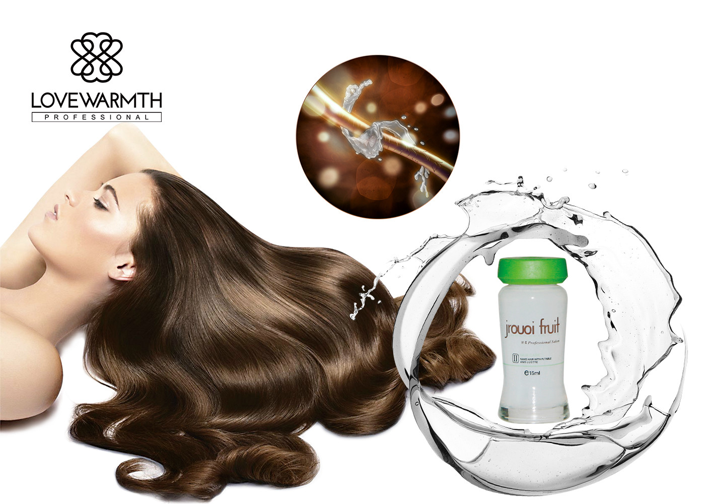 Alimente la esencia seca lisa del cuidado del cabello del tratamiento 50000ml del cuero cabelludo