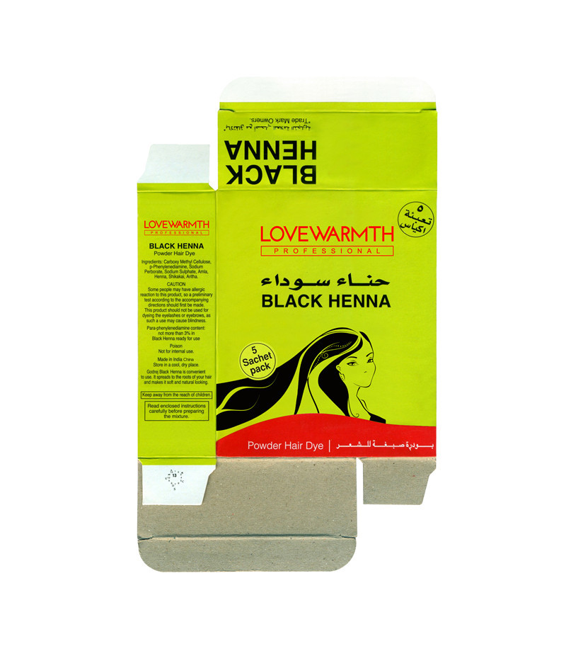 GMPC color negro permanente Henna Oil de 5 minutos